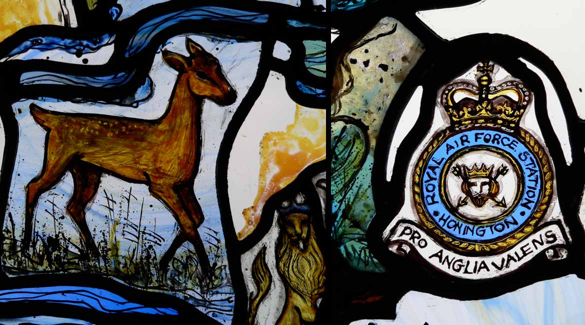 Stained glass window commission at All Saints, Honington, Suffolk