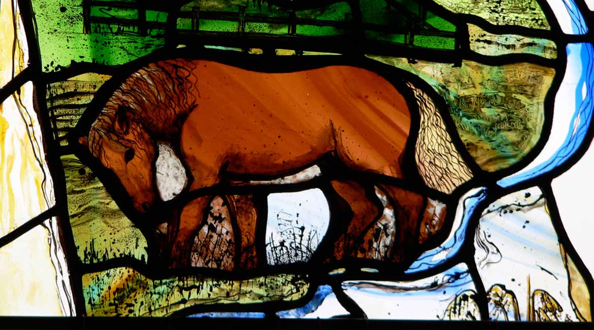 Commission of Stained Glass at All Saints, Honington, Suffolk