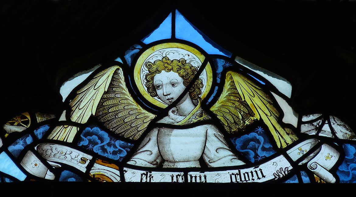 Medieval Stained glass windows St. Peter Hungate Church